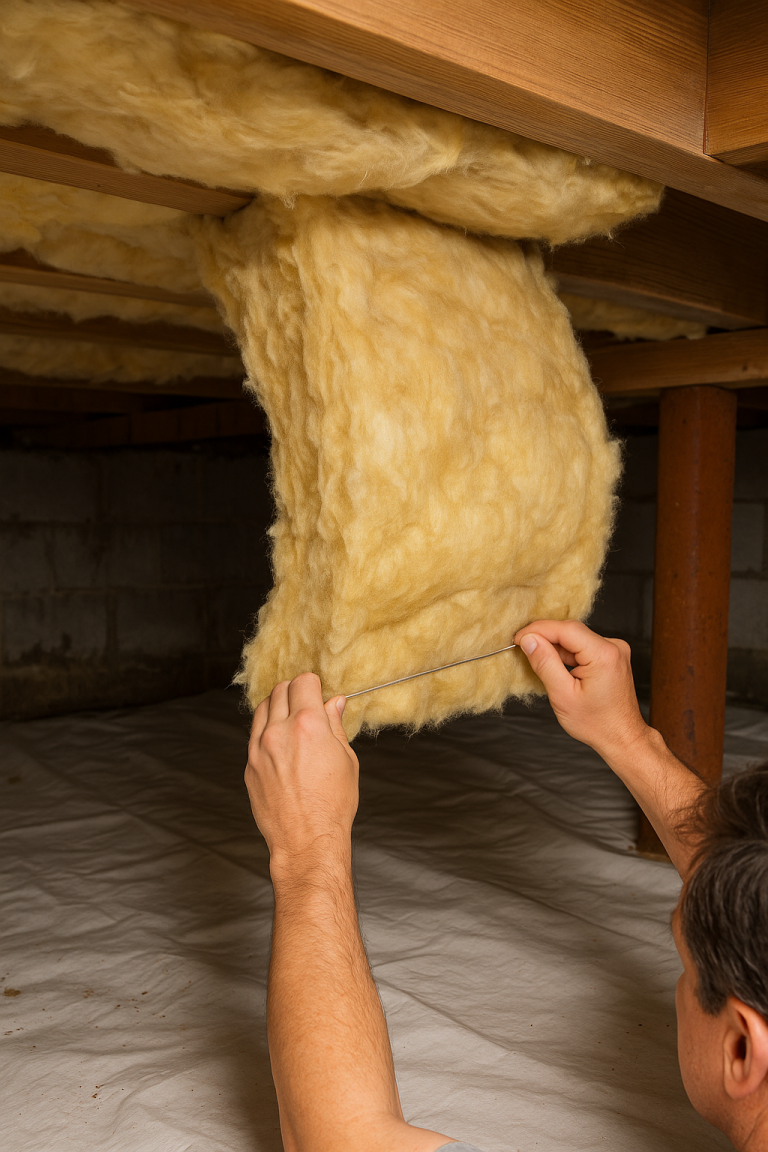 Crawlspace insulation replacement and maintenance Savannah GA